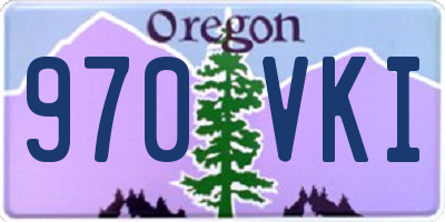 OR license plate 970VKI
