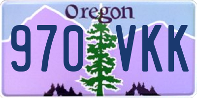 OR license plate 970VKK