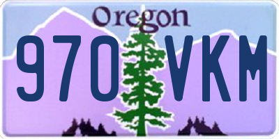 OR license plate 970VKM