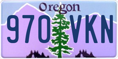 OR license plate 970VKN