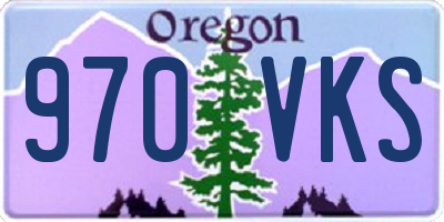 OR license plate 970VKS