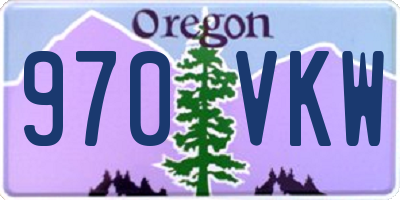 OR license plate 970VKW