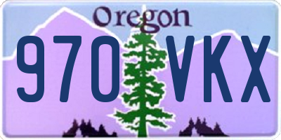 OR license plate 970VKX