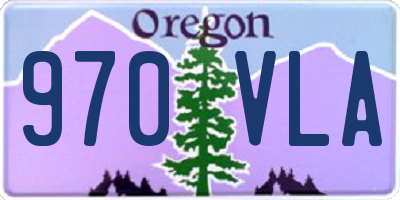 OR license plate 970VLA