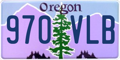 OR license plate 970VLB