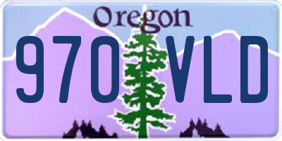 OR license plate 970VLD