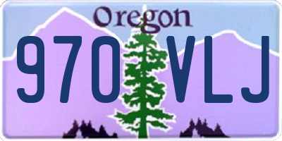 OR license plate 970VLJ