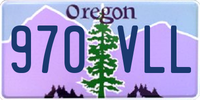 OR license plate 970VLL