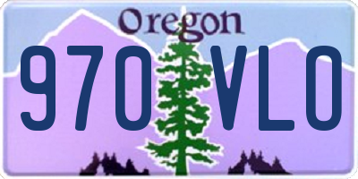 OR license plate 970VLO