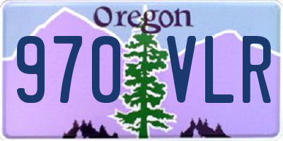 OR license plate 970VLR