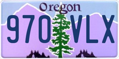 OR license plate 970VLX