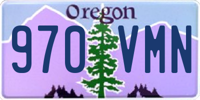 OR license plate 970VMN