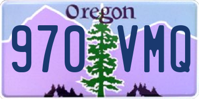 OR license plate 970VMQ