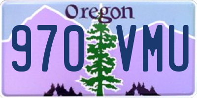 OR license plate 970VMU