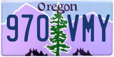 OR license plate 970VMY