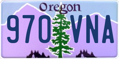 OR license plate 970VNA