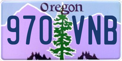 OR license plate 970VNB