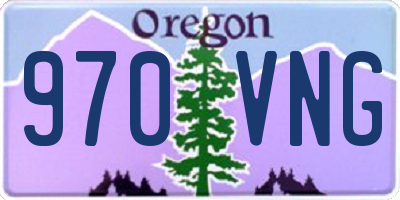 OR license plate 970VNG
