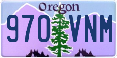 OR license plate 970VNM
