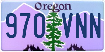 OR license plate 970VNN