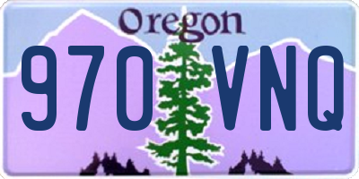 OR license plate 970VNQ