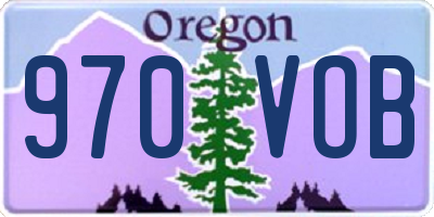 OR license plate 970VOB