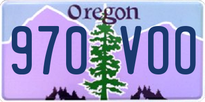 OR license plate 970VOO
