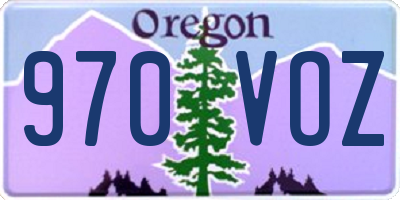 OR license plate 970VOZ