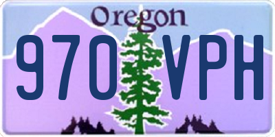 OR license plate 970VPH
