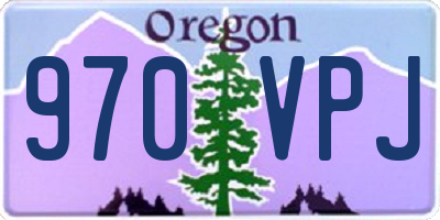 OR license plate 970VPJ