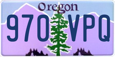 OR license plate 970VPQ