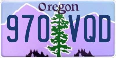 OR license plate 970VQD