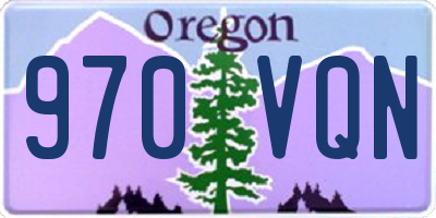 OR license plate 970VQN