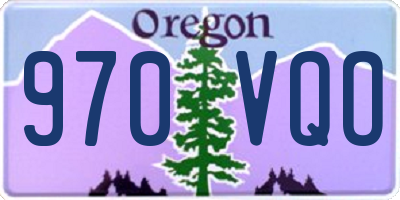 OR license plate 970VQO