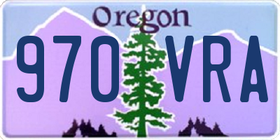 OR license plate 970VRA