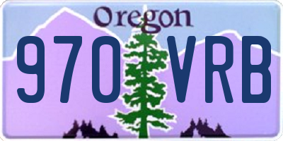 OR license plate 970VRB