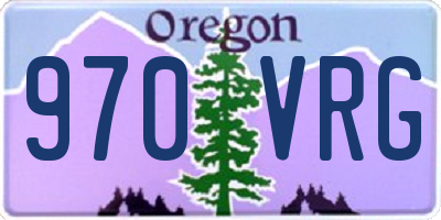 OR license plate 970VRG
