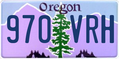 OR license plate 970VRH