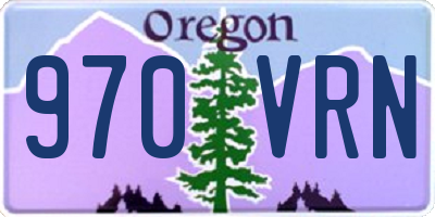 OR license plate 970VRN