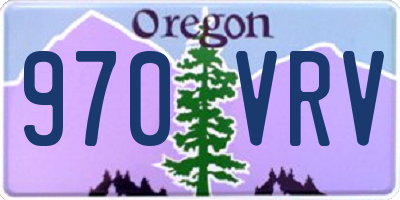 OR license plate 970VRV