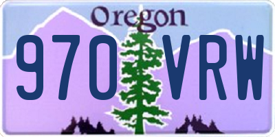 OR license plate 970VRW