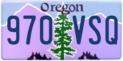 OR license plate 970VSQ