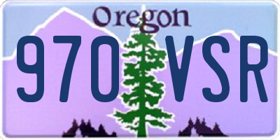 OR license plate 970VSR