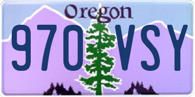 OR license plate 970VSY
