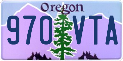 OR license plate 970VTA
