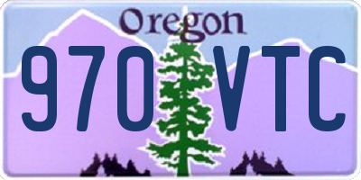 OR license plate 970VTC