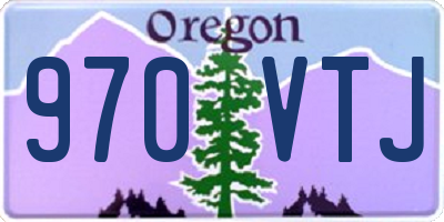 OR license plate 970VTJ