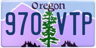 OR license plate 970VTP