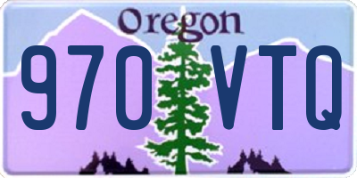 OR license plate 970VTQ