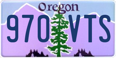 OR license plate 970VTS